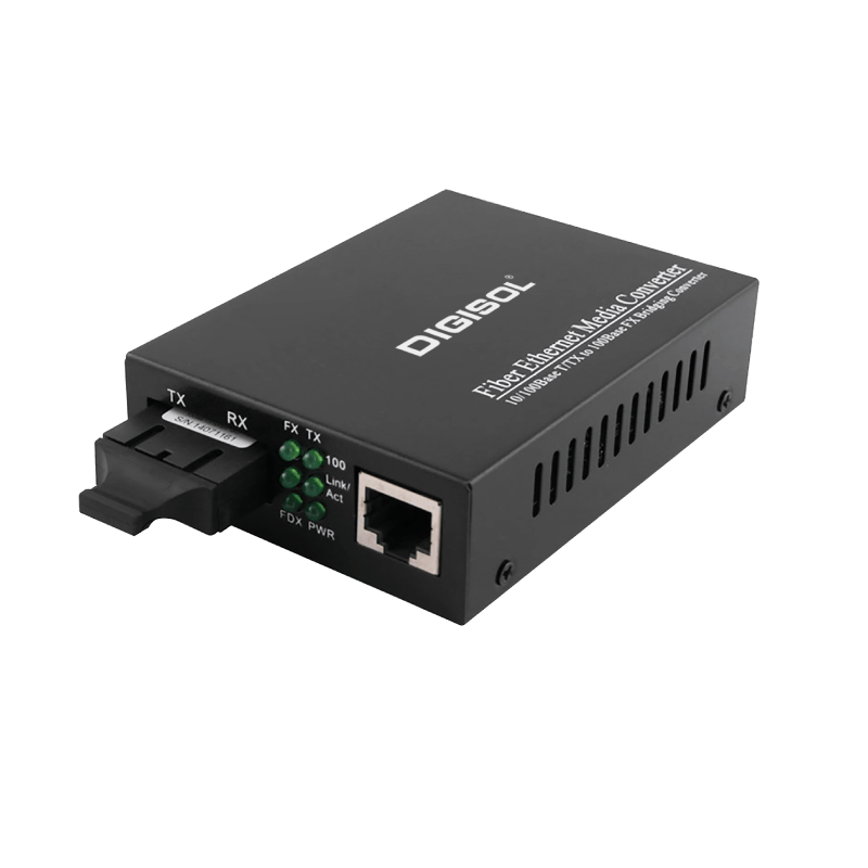 Digisol Single Mode Dual Fiber Gigabit Media Converter | Up to 20 Kms | DG-MC6123E Digisol Single Mode Dual Fiber Gigabit Media Converter | Up to 20 Kms | DG-MC6123E